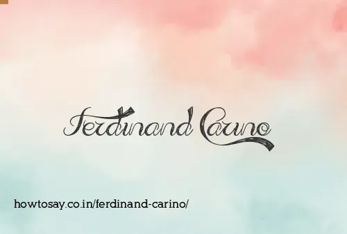 Ferdinand Carino
