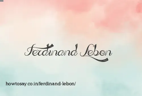 Ferdinand Lebon