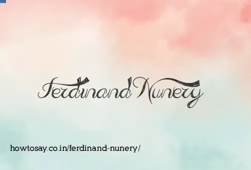 Ferdinand Nunery