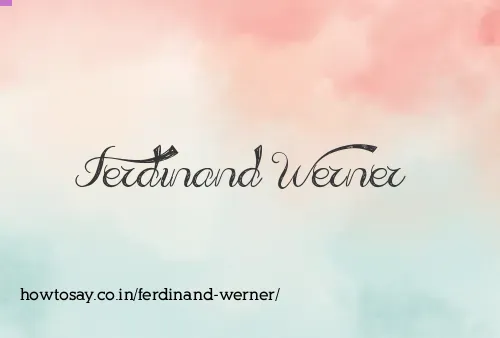 Ferdinand Werner