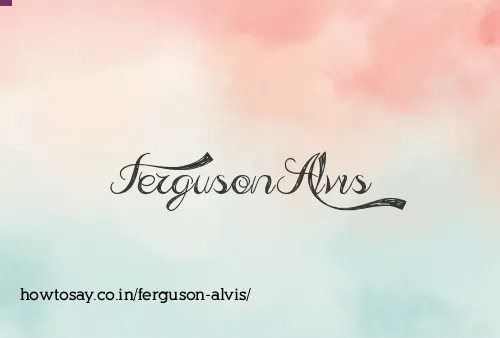Ferguson Alvis