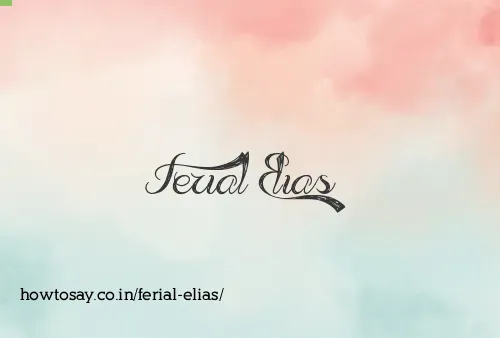 Ferial Elias