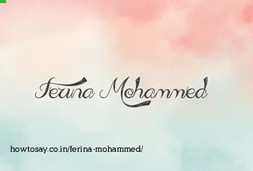 Ferina Mohammed