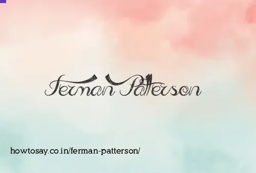 Ferman Patterson