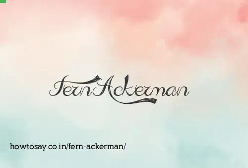 Fern Ackerman