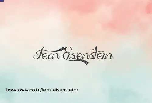 Fern Eisenstein