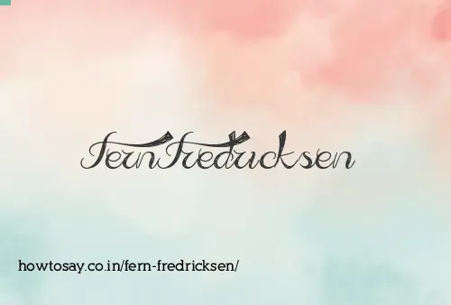 Fern Fredricksen