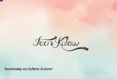 Fern Kulow