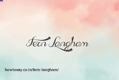 Fern Langham