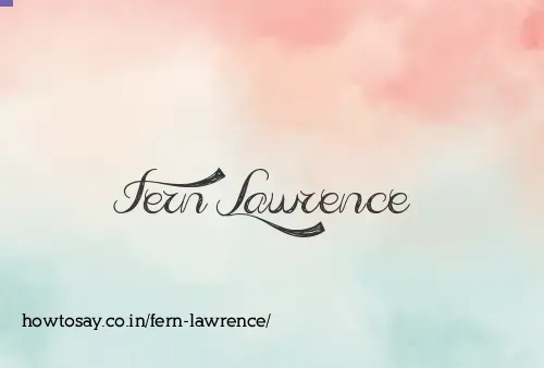 Fern Lawrence