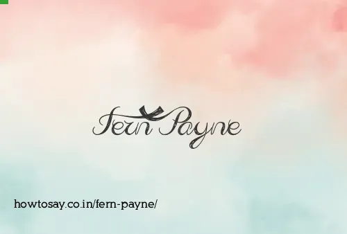 Fern Payne