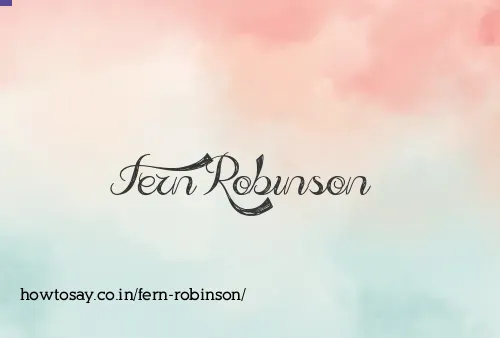 Fern Robinson