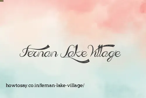 Fernan Lake Village