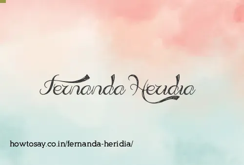 Fernanda Heridia