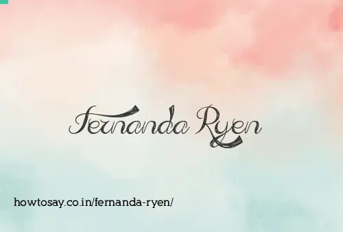 Fernanda Ryen
