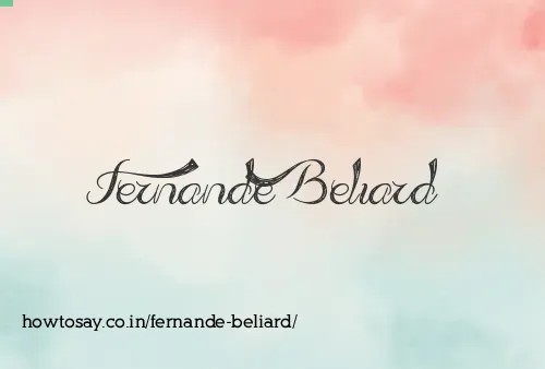 Fernande Beliard