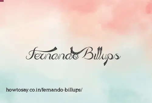 Fernando Billups