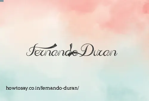 Fernando Duran