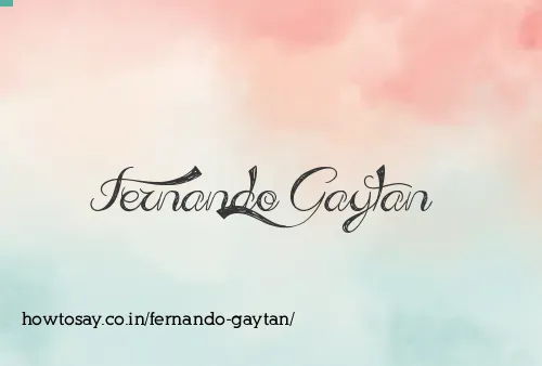 Fernando Gaytan