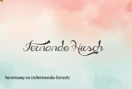 Fernando Hirsch