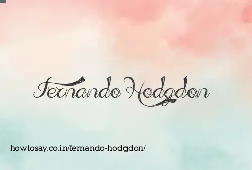 Fernando Hodgdon