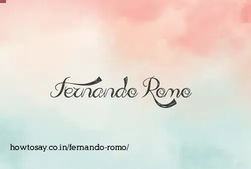 Fernando Romo