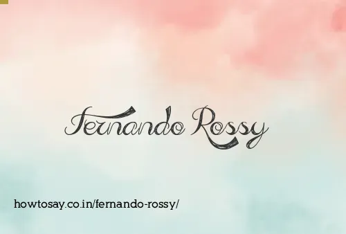 Fernando Rossy