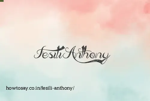Fesili Anthony