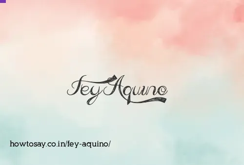 Fey Aquino