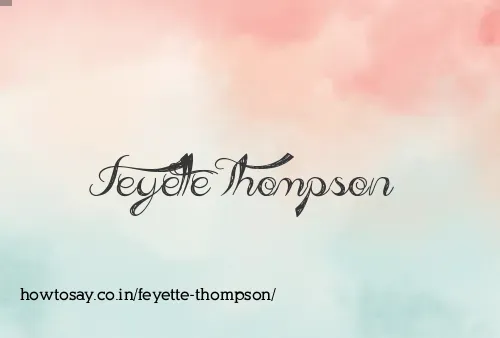 Feyette Thompson
