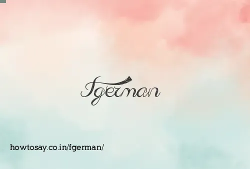 Fgerman