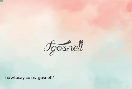 Fgosnell