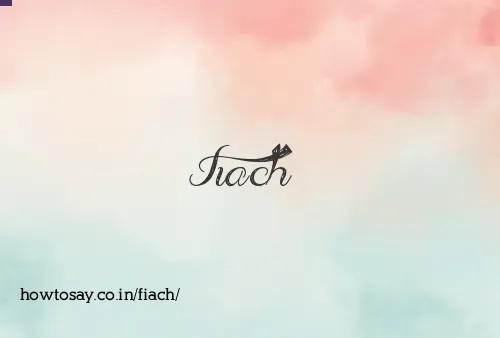 Fiach