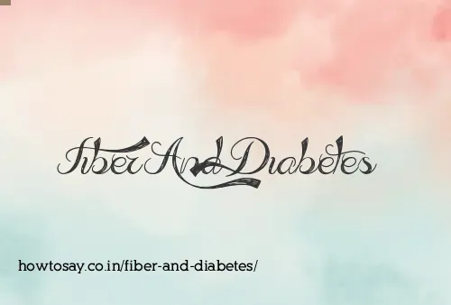 Fiber And Diabetes