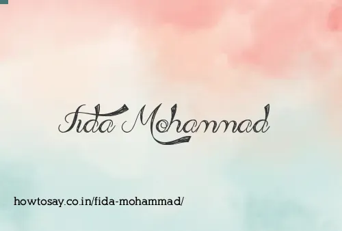 Fida Mohammad