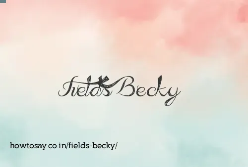 Fields Becky