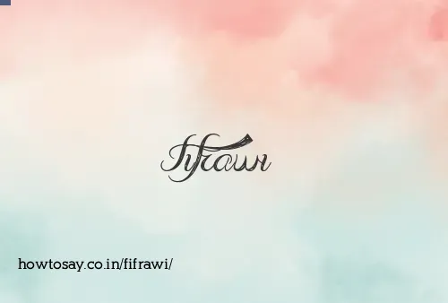 Fifrawi