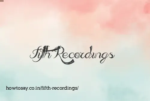 Fifth Recordings