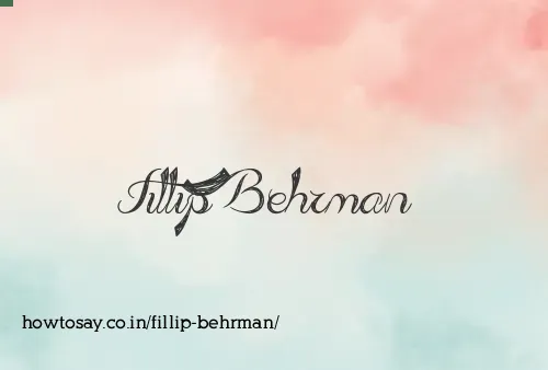 Fillip Behrman