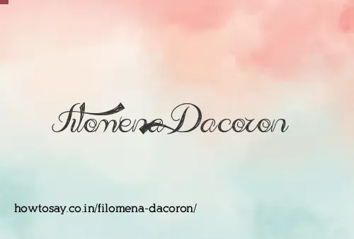 Filomena Dacoron