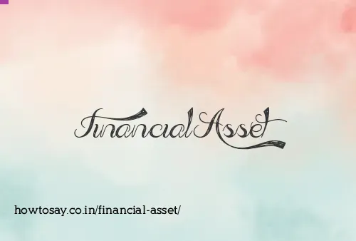 Financial Asset