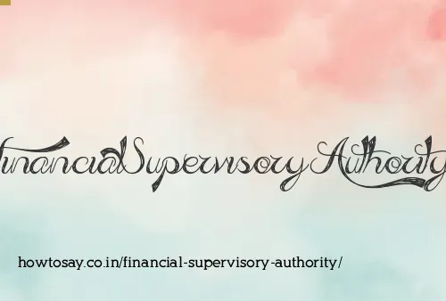 Financial Supervisory Authority