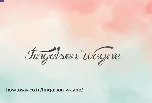 Fingalson Wayne