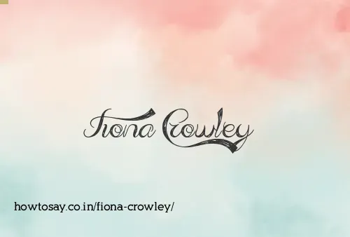Fiona Crowley
