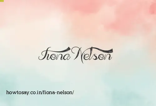 Fiona Nelson