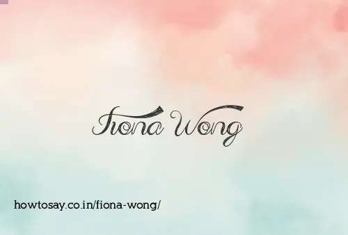 Fiona Wong