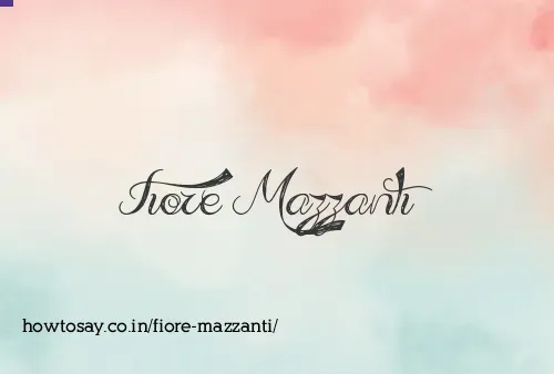 Fiore Mazzanti