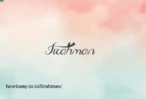Firahman