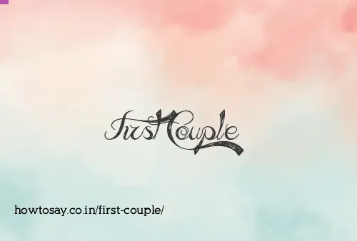 First Couple