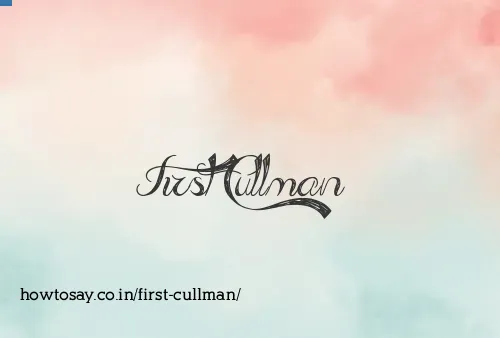 First Cullman